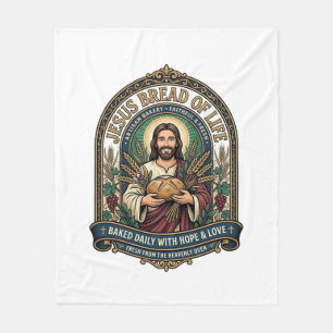 Manta Polar Jesús Pan De Vida Jesús Pan Vida Panadería Cristo