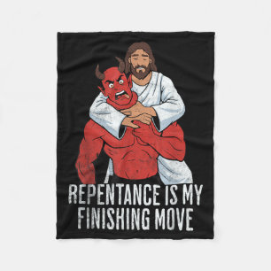 Manta Polar Jesús Pascua BJJ Lucha MMA Fan Arrepentimiento