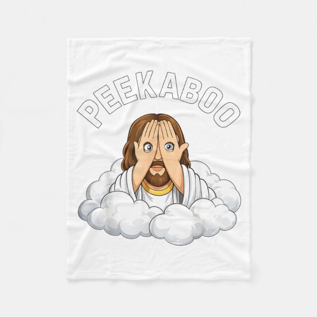 Manta Polar Jesús Peekaboo (Anverso)