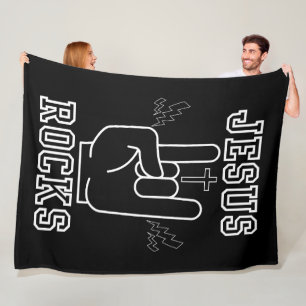 Manta Polar Jesús roca festival bíblico