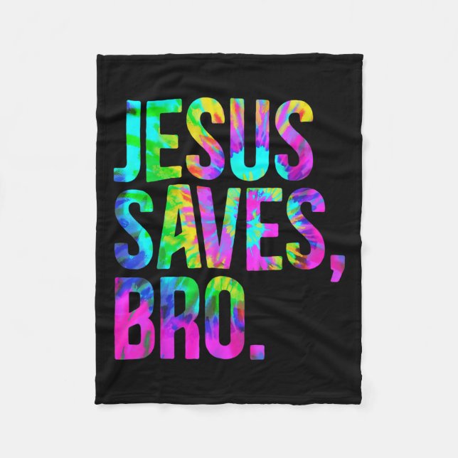 Manta Polar Jesus Saves Bro, Christian Religious Faith Believe (Anverso)