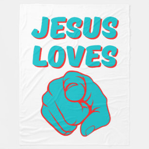 Manta Polar Jesús Te Ama Cita Basada En La Fe