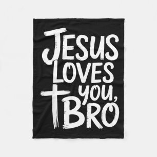 Manta Polar Jesús te ama hermano Cristiano Religioso