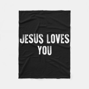 Manta Polar Jesús Te Ama La Fe Religiosa Cristiana Para Los Ho