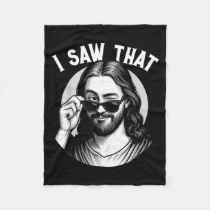 Manta Polar Jesús, vi eso, divertido Jesús Meme cita, Cristi