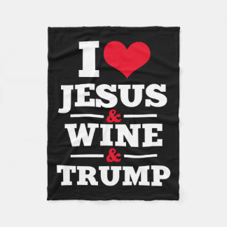 Manta Polar Jesus Wine Trump Religiosa Cristiana Fe Madre Gif