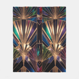 Manta Polar Jewel Tone Art Deco Multicolor Geometric Sunburst