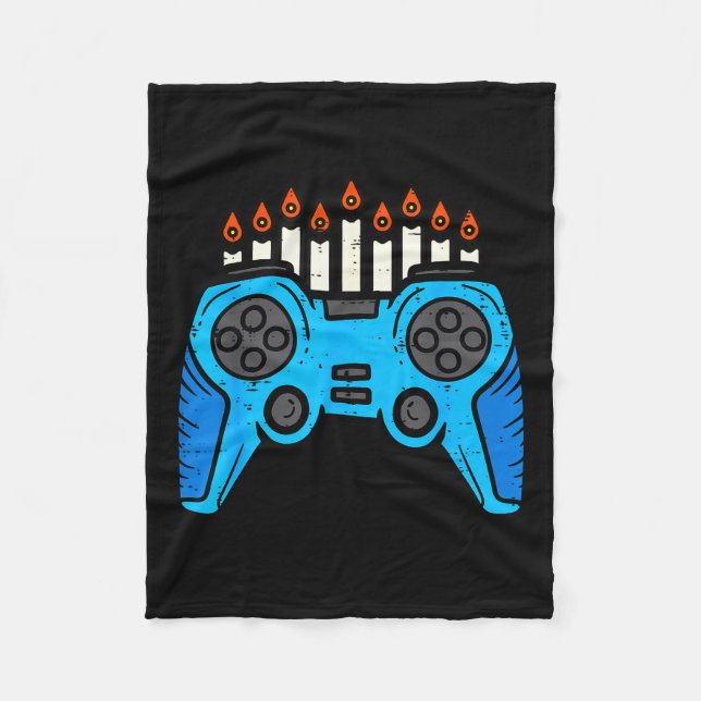 Manta Polar Jewish Video Game Gamer Hanukkah Chanukah Men Boy  (Anverso)