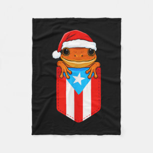 Manta Polar Jibaro Coqui Frog Bandera De Puerto Rico Cesta Bor