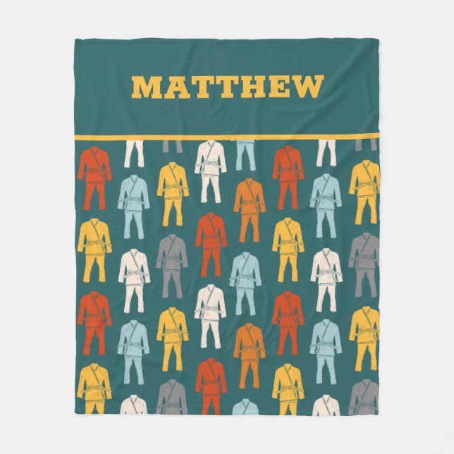 Manta Polar Jiu Jitsu brasileño BJJ Gi uniforme personalizado (Anverso)