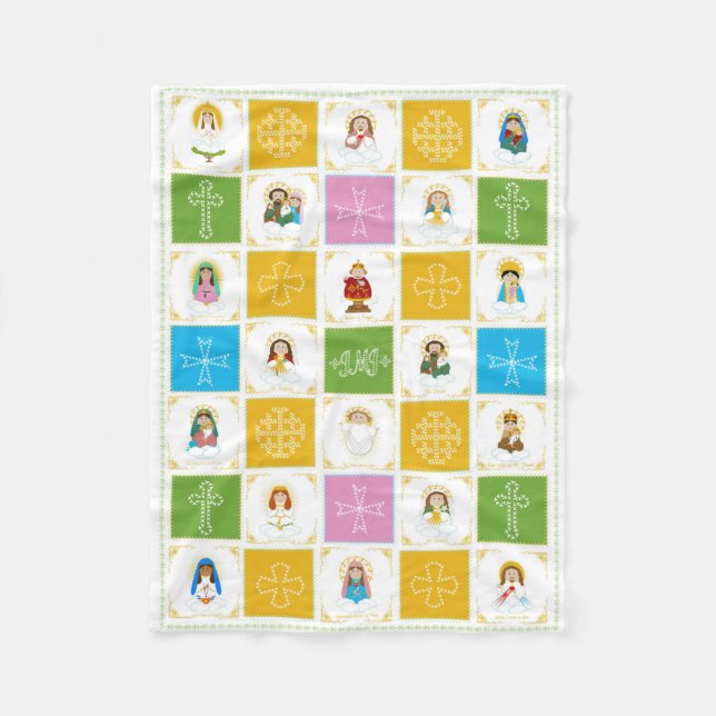 Manta Polar JMJ Cute Saint Quilt (Anverso)