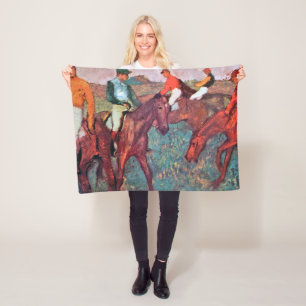 Manta Polar Jockey y caballo, Edgar Degas