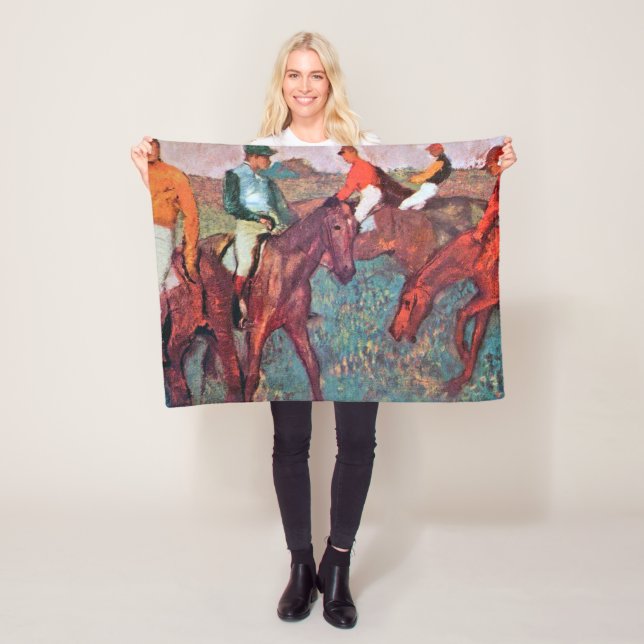 Manta Polar Jockey y caballo, Edgar Degas (In situ)