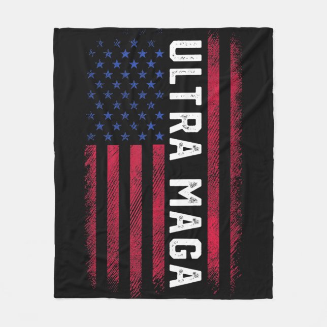 Manta Polar Joe Biden Ultra Maga  Ultra Maga America Flag  (Anverso)