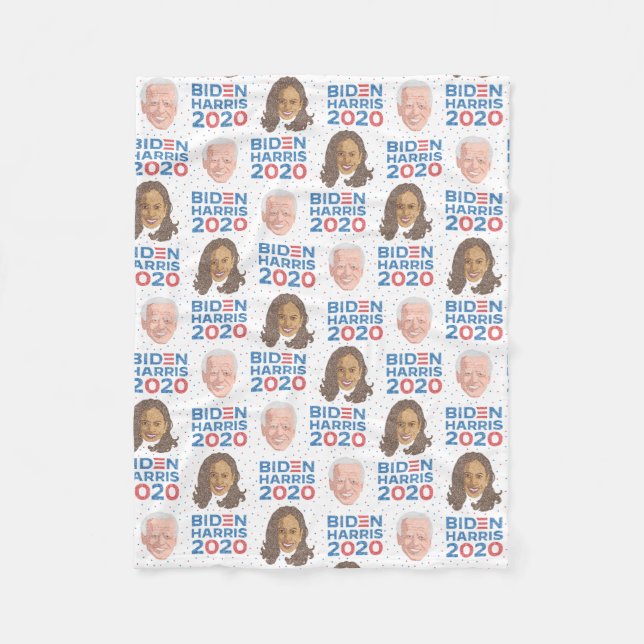 Manta Polar Joe Biden y Kamala Harris Fleece Blanket (Anverso)