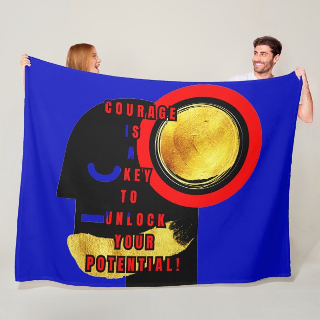 Manta Polar JOGIES ABSTRACT Fleece Blanket (In situ)