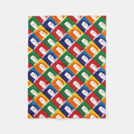 Manta Polar Johann Sebastian Bach en el estilo cartoon