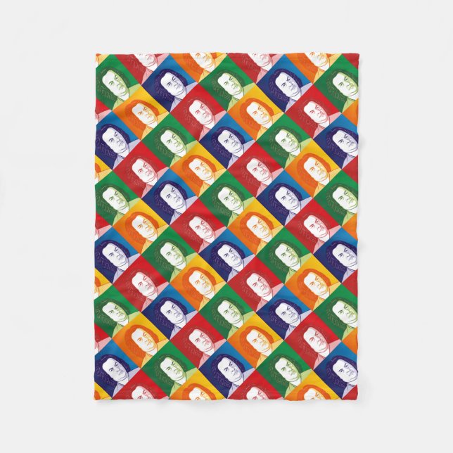 Manta Polar Johann Sebastian Bach en el estilo cartoon (Anverso)