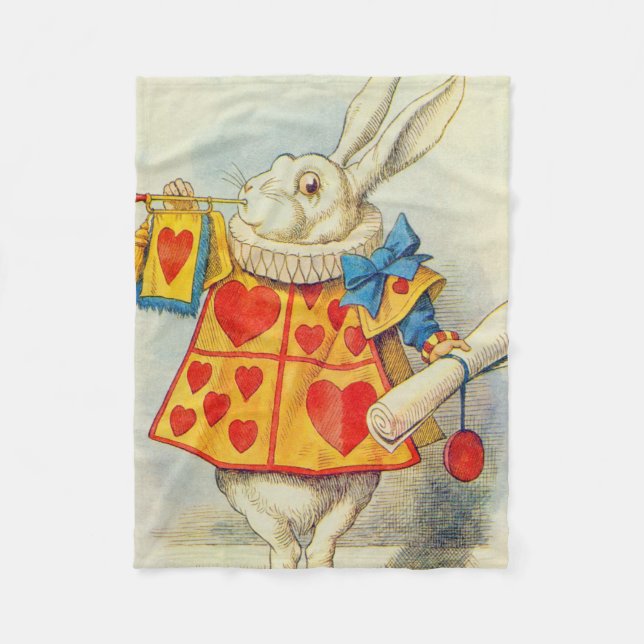 Manta Polar John Tenniel | El Conejo Blanco (Anverso)