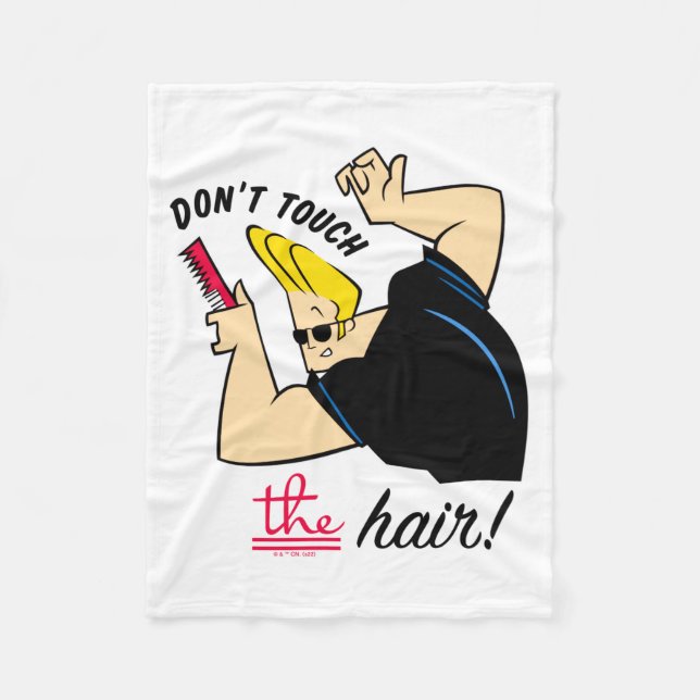 Manta Polar Johnny Bravo Comb Dont Touch The Hair  (Anverso)