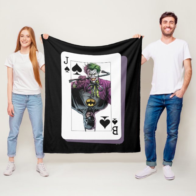 Manta Polar Joker and Batman Spade Playing Card Illustration (In situ)