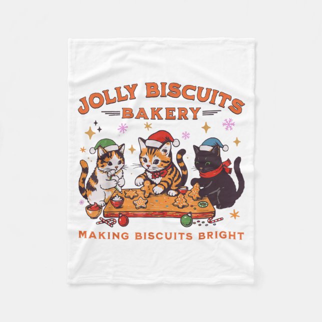 Manta Polar Jolly Christmas Biscuits Bakery Baking Crew Xmas C (Anverso)
