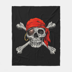 Manta Polar Jolly Roger Pirate Skull Crossbone Halloween Costo