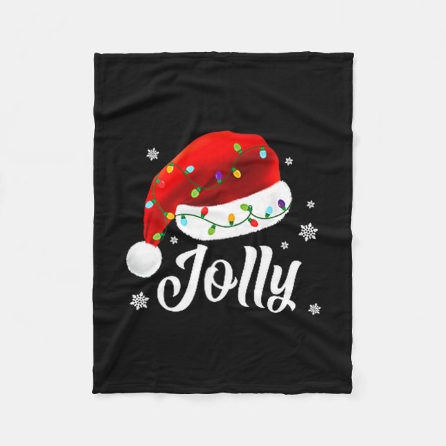 Manta Polar Jolly Subtle Minimal Christmas Funny Holiday Party (Anverso)