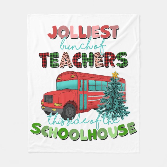 Manta Polar Jolly Teacher Fleece Blanket (Anverso)