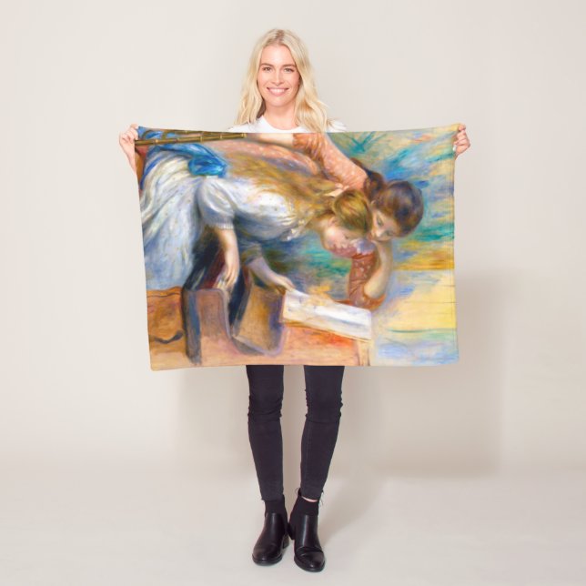 Manta Polar Jóvenes Chicas en el piano, Renoir (In situ)