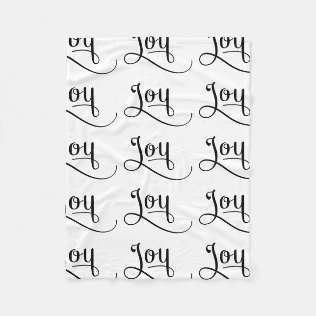 Manta Polar Joy Script Black (Anverso)