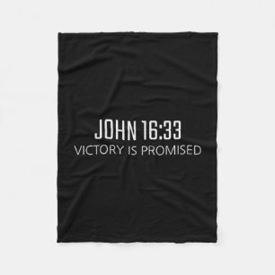 Manta Polar Juan 16_33 - Victoria Está Prometida Biblia Religi