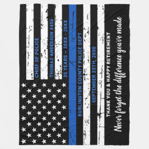 Manta Polar Jubilación de la policía personalizada de la Línea