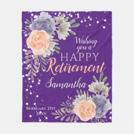 Manta Polar Jubilación floral Peony Rosa Púrpura