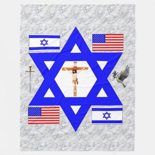 Manta Polar JUDEO-CHRISTIAN Fleece Blanket (Anverso)