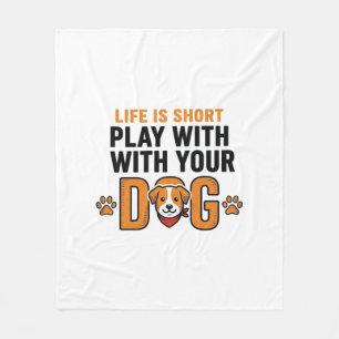 Manta Polar Juega Con Tu Perro Diseño De Grabado Antiguo Diver