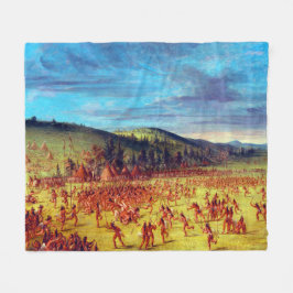 Manta Polar Juego de pelotas de George Catlin de Choctaw Ball