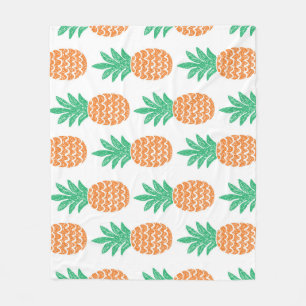 Manta Polar Juego de piña: Delight de patrón divertido.