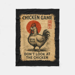 Manta Polar Juego de Pollo Divertido Japoneses Chicos Chicas M