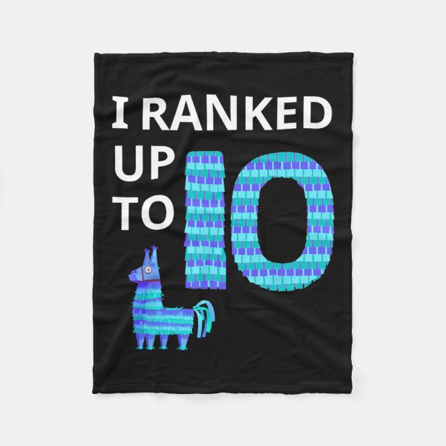 Manta Polar Juego De Video Llama Piñata B De 10 Años (Anverso)