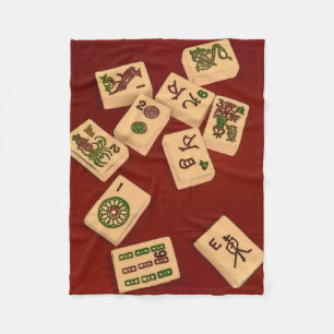 Manta Polar Juego del Mah Jongg