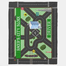Manta Polar Juego en bloque de la ciudad de Racer personalizad