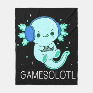 Manta Polar Juegos Kawaii Ajolote Jugador
