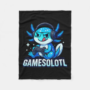 Manta Polar Juegosolotl Ajolote Pez Jugador De Juegos Anime Ví