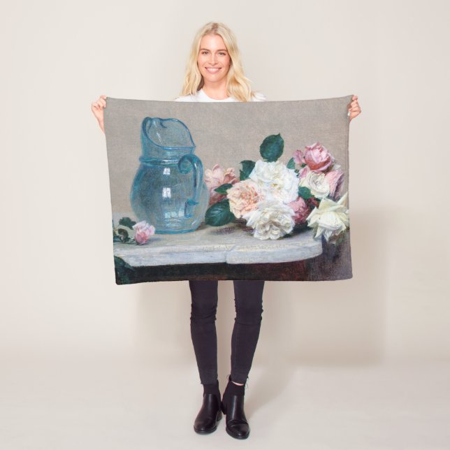 Manta Polar Jug de Rosa y vidrio, Henri Fantin-Latour (In situ)