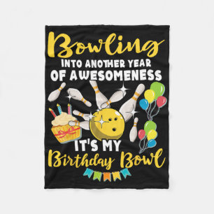 Manta Polar Jugador Bowler Jugando Bowling Cumpleaños