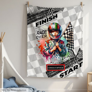 Manta Polar Jugador Carreras Blanket Fórmula 1 Sport Car Boy