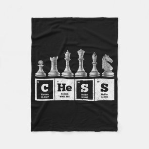 Manta Polar jugador de ajedrez divertido geek sistema periódic