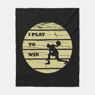 Manta Polar Jugador de baloncesto driñando atardecer retro vin