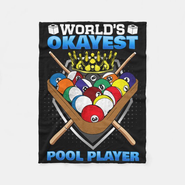 Manta Polar Jugador de billar más Okayest del mundo en billar  (Anverso)